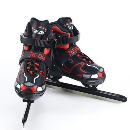 YYW Unisex Thicken Adult Adjustable Retractable Size Ice Hockey Skates